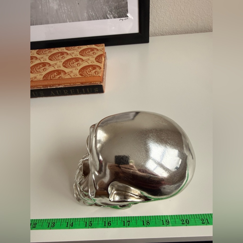 Silver skull decor - Picture 4 of 5